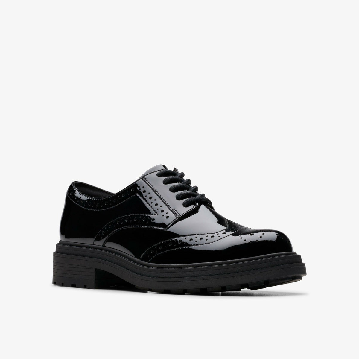 Orinoco3 Derby Black Patent - Clarks Women