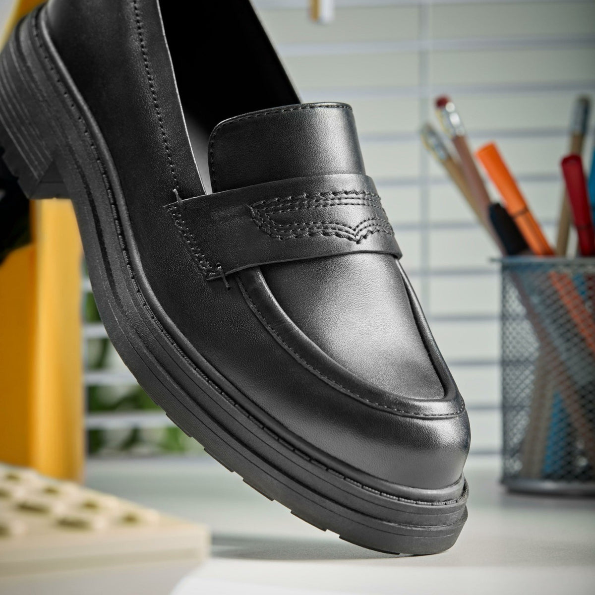 Orinoco3 Edge Black Leather - Clarks Women