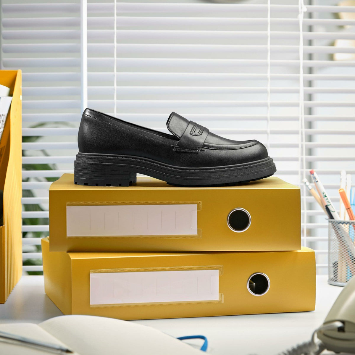 Orinoco3 Edge Black Leather - Clarks Women