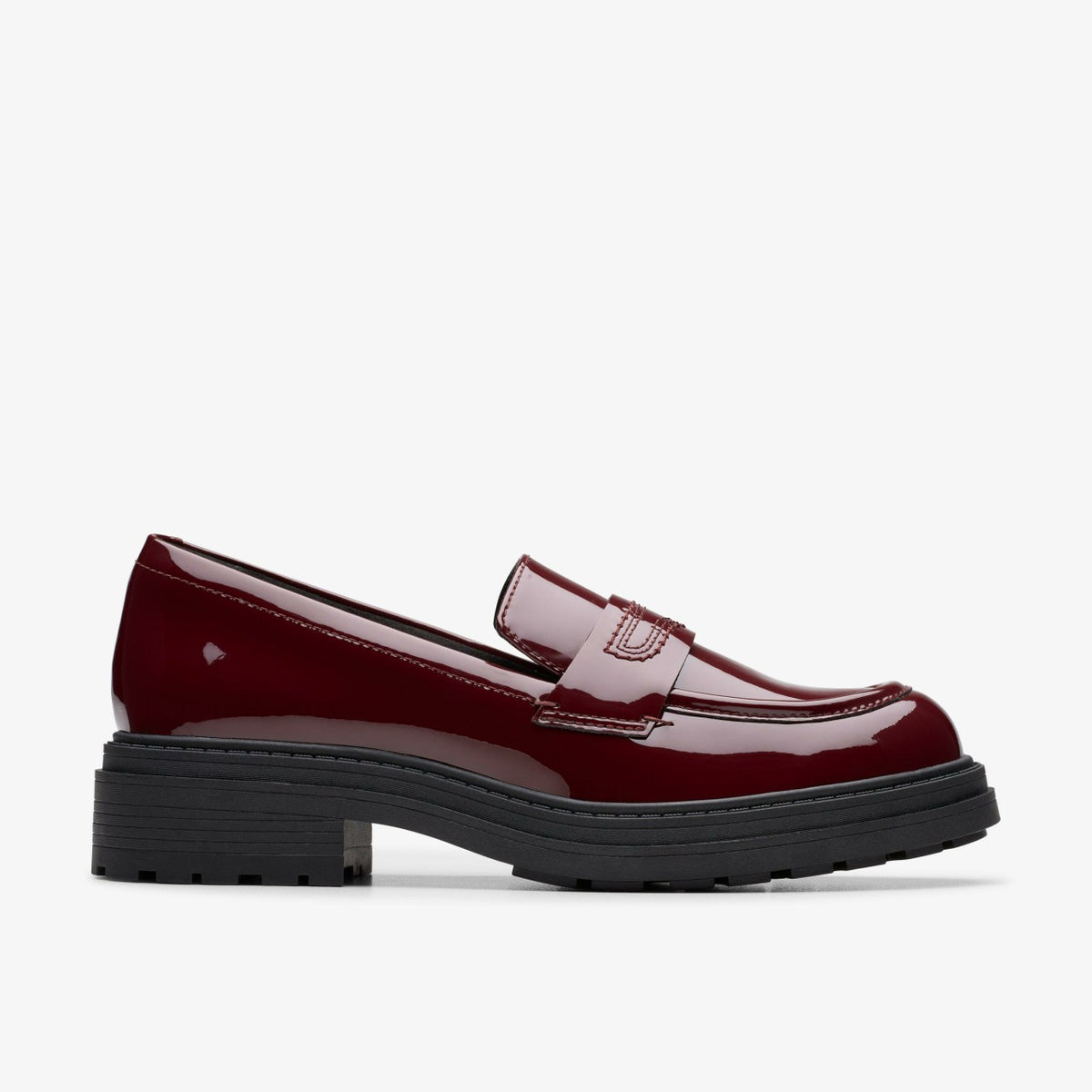 Orinoco 3 Edge Burgundy Patent - Clarks Women