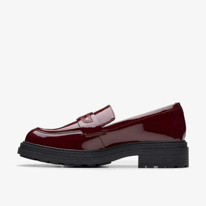 Orinoco 3 Edge Burgundy Patent - Clarks Women