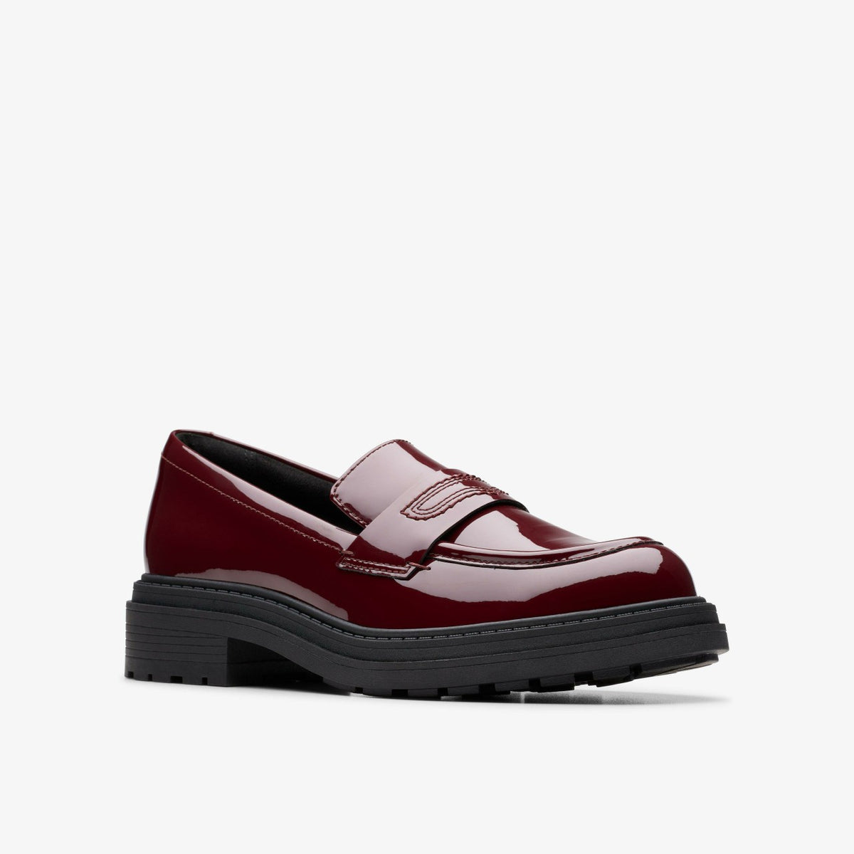 Orinoco 3 Edge Burgundy Patent - Clarks Women