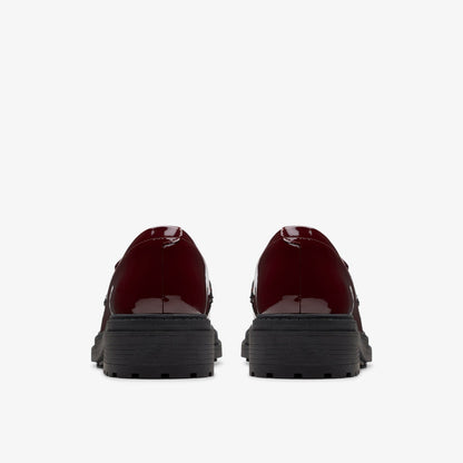 Orinoco 3 Edge Burgundy Patent - Clarks Women