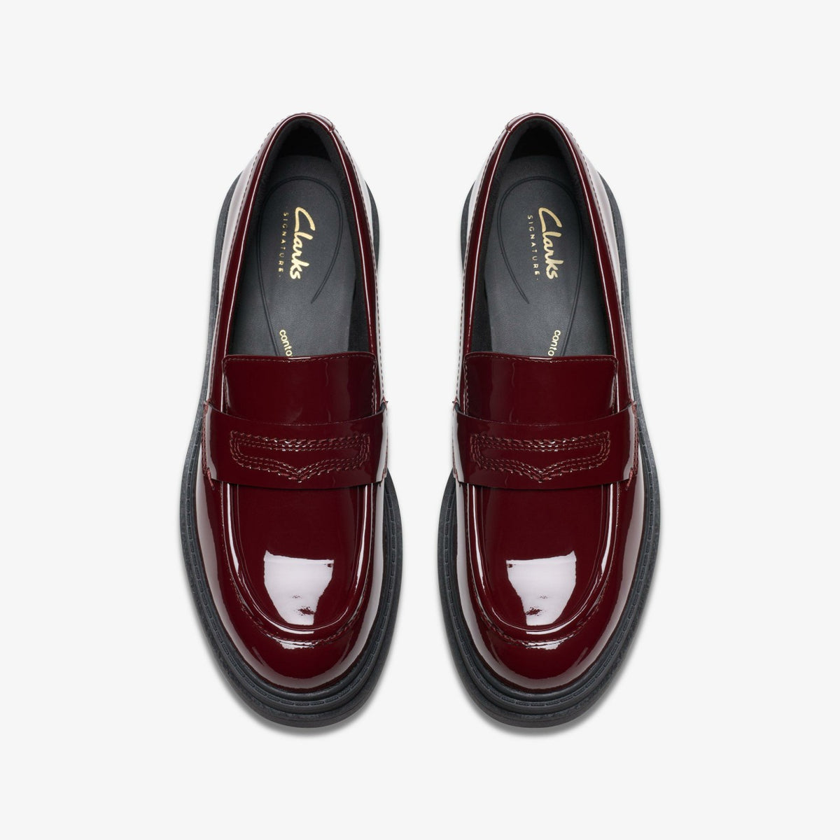 Orinoco 3 Edge Burgundy Patent - Clarks Women