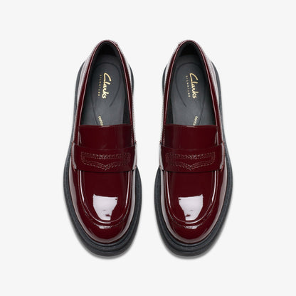 Orinoco 3 Edge Burgundy Patent - Clarks Women