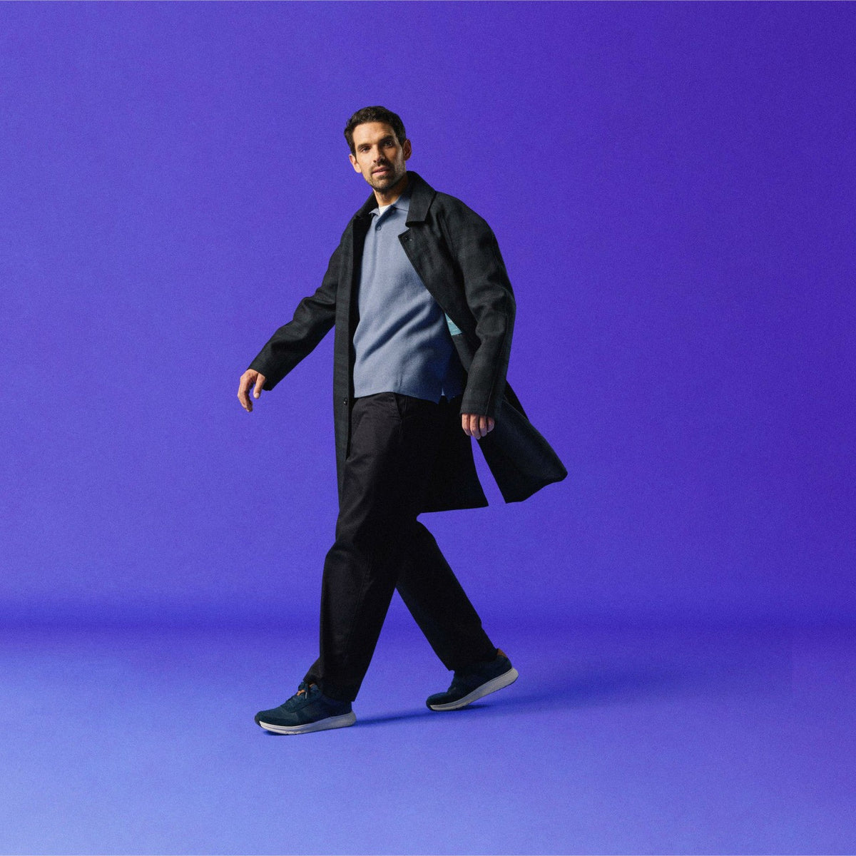 Motion Trek Go Navy Combination - Clarks Men