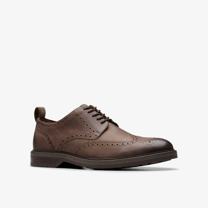 Aldwin Limit Brogue Brown Leather - Clarks Men