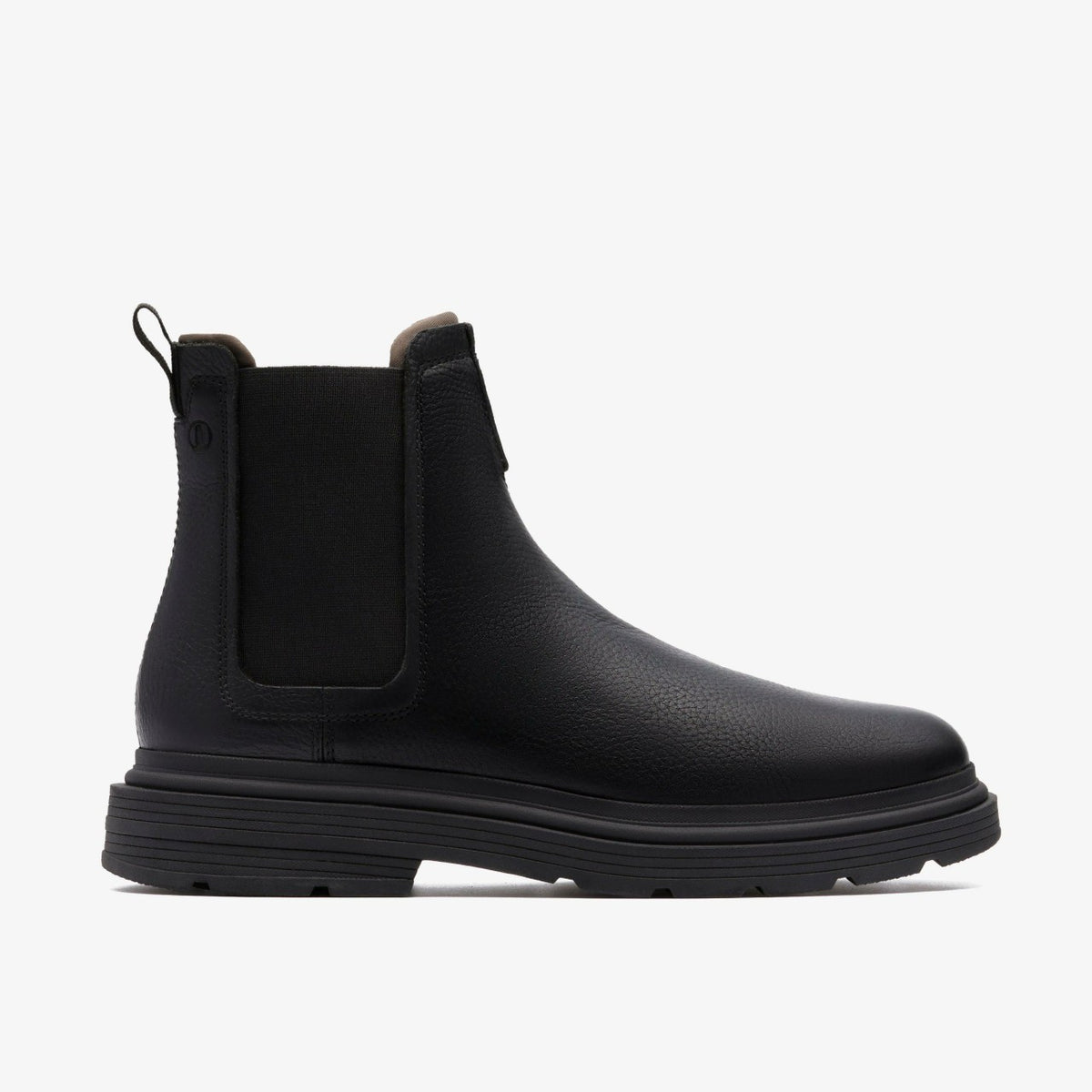 Badbury Easy Black Leather - Clarks Men