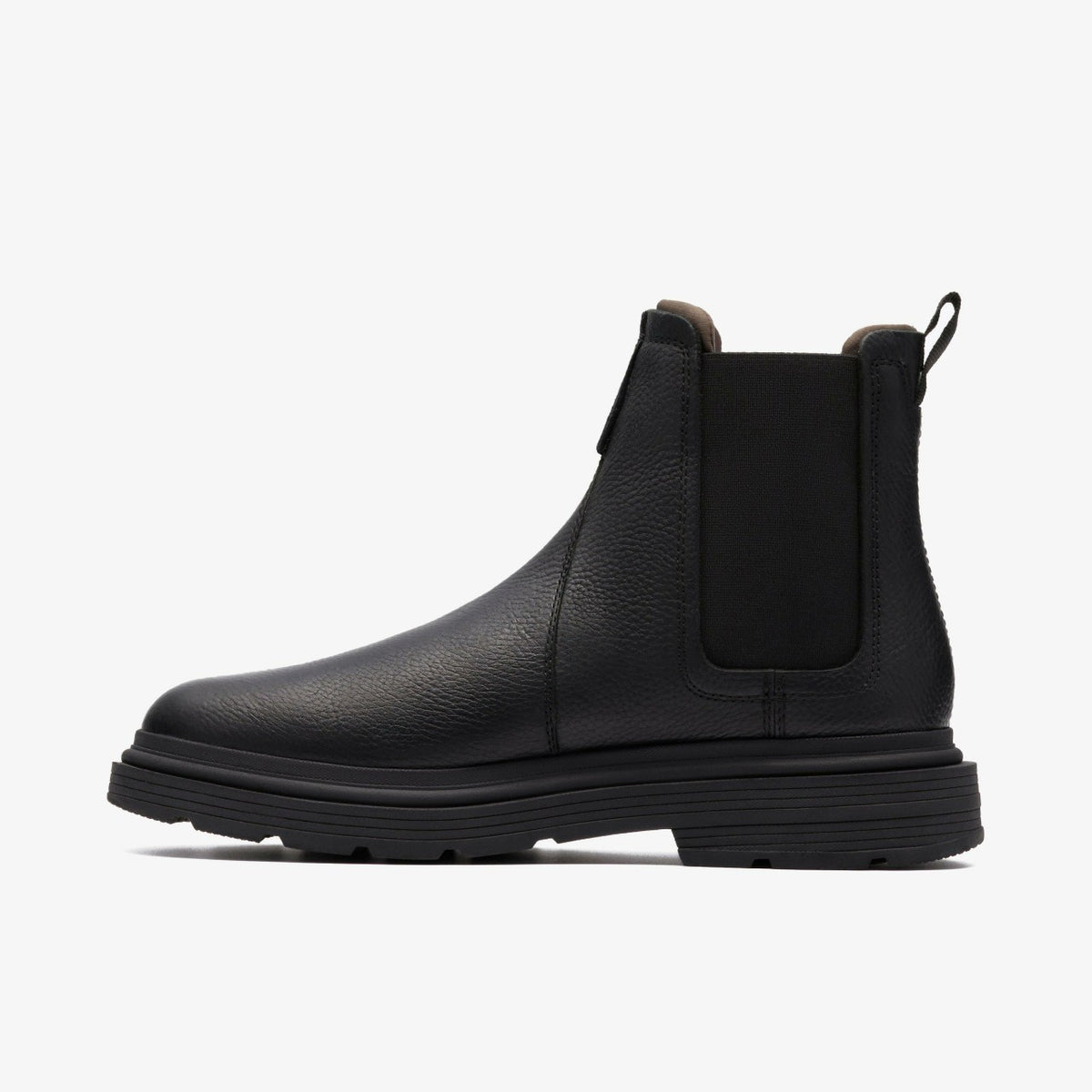 Badbury Easy Black Leather - Clarks Men