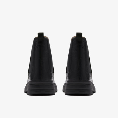 Badbury Easy Black Leather - Clarks Men