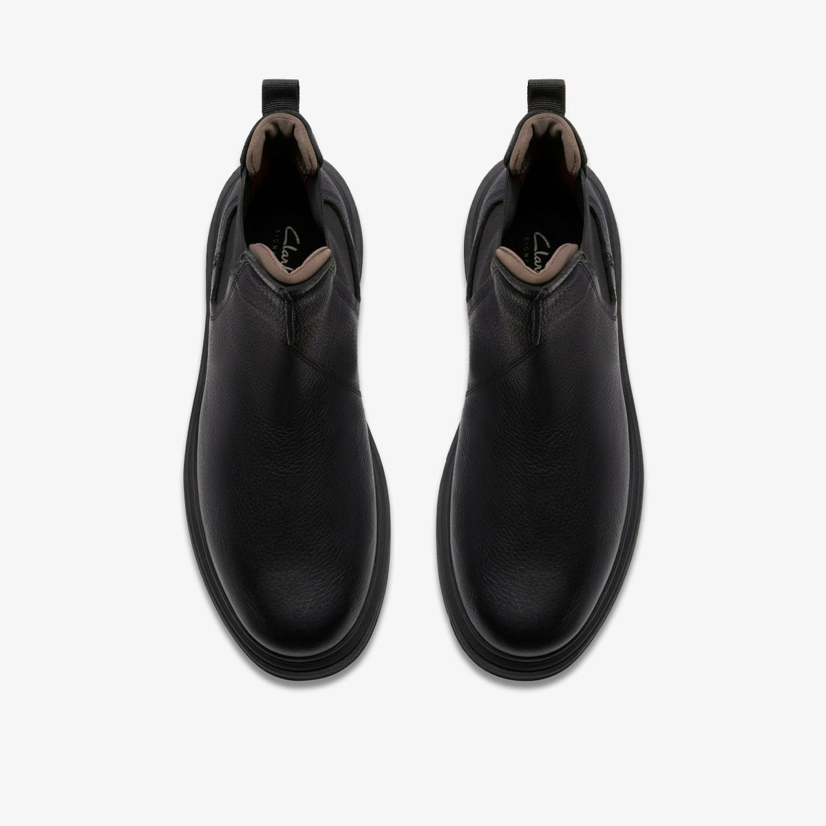 Badbury Easy Black Leather - Clarks Men