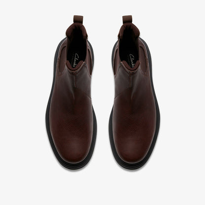 Badbury Easy Dark Brown Leather - Clarks Men