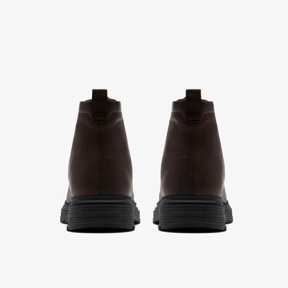 Badbury Hi Waterproof Brown Warmlined Leather - Clarks Men
