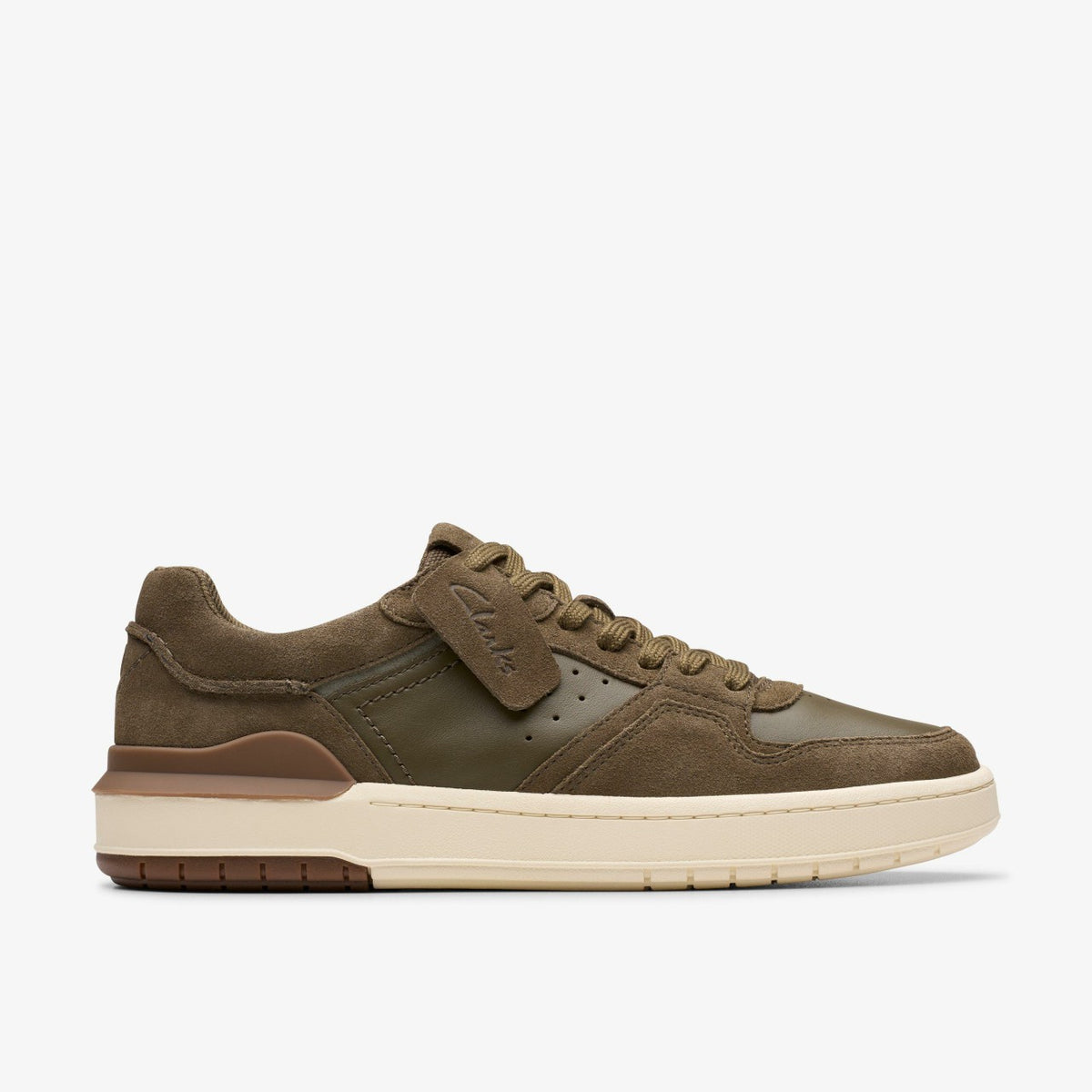 Courtlite2 Lo Khaki Suede - Clarks Men