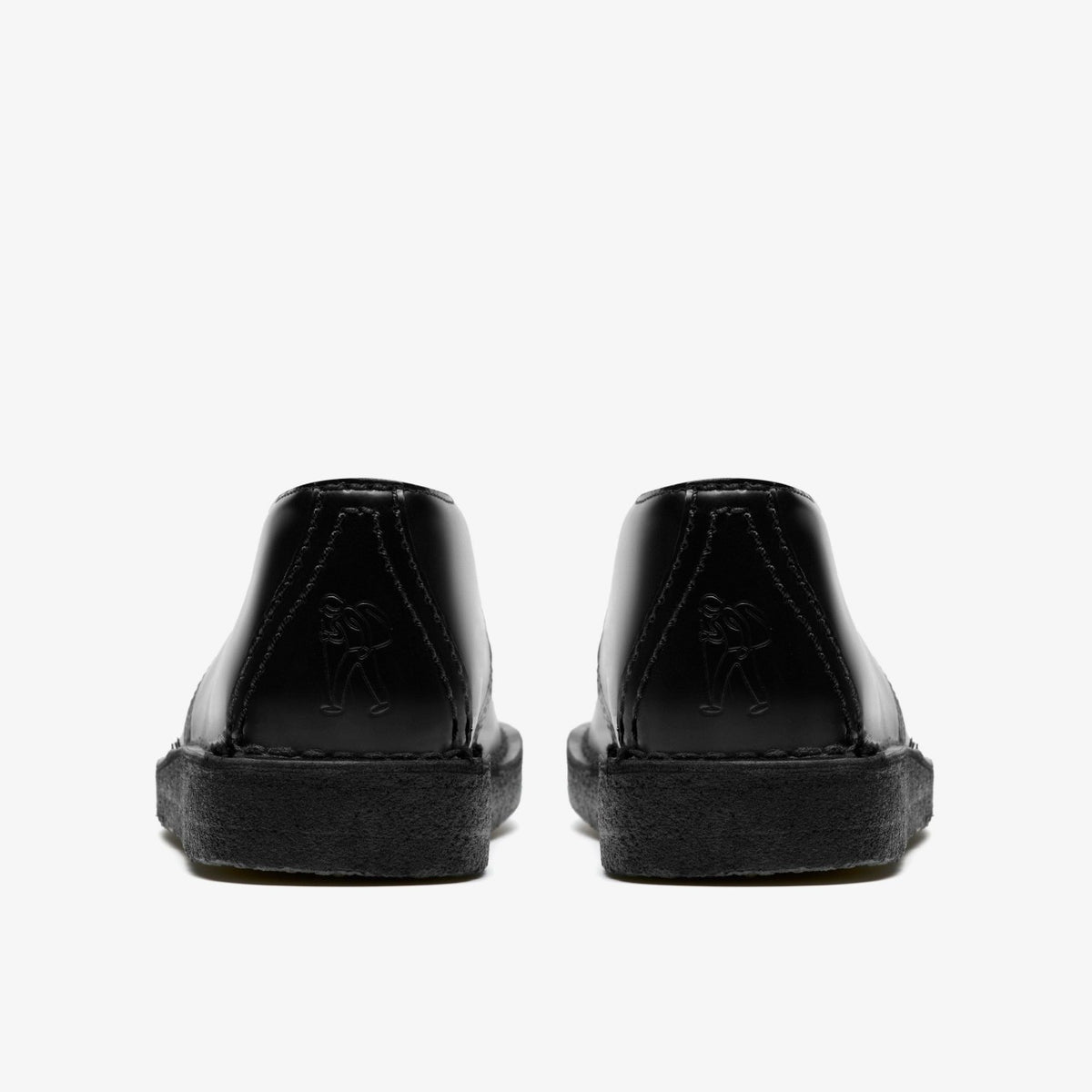 Desert Trek Black Hi Shine Leather - Clarks Women
