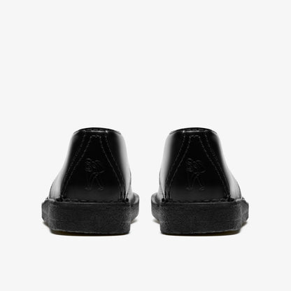 Desert Trek Black Hi Shine Leather - Clarks Women