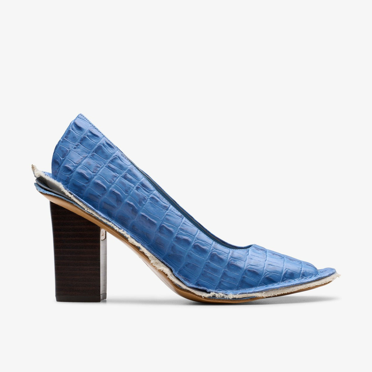 Martine Rose Heel Womens Blue Leather - Clarks Women