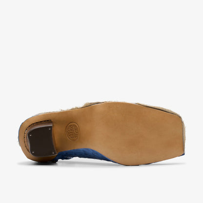 Martine Rose Heel Womens Blue Leather - Clarks Women