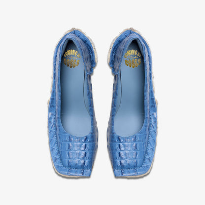 Martine Rose Heel Womens Blue Leather - Clarks Women