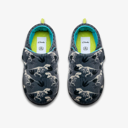 Fluffy Snug Kid Dark Grey Interest - Clarks Kids