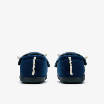 Fluffy Snug Toddler Navy - Clarks Babies|Kids