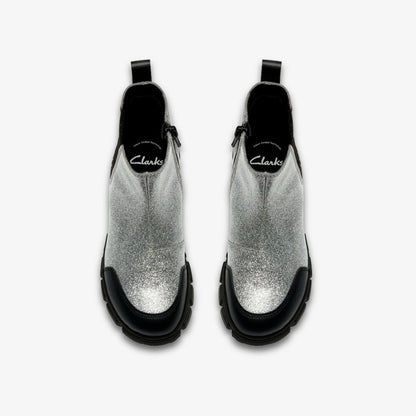 Evyn Chelsea Kid Silver Patent - Clarks Kids
