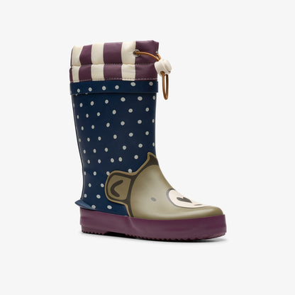 Tarri Race Toddler Navy Combination - Clarks Kids