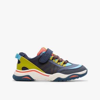 Feather Track Kid Navy Combination - Clarks Kids