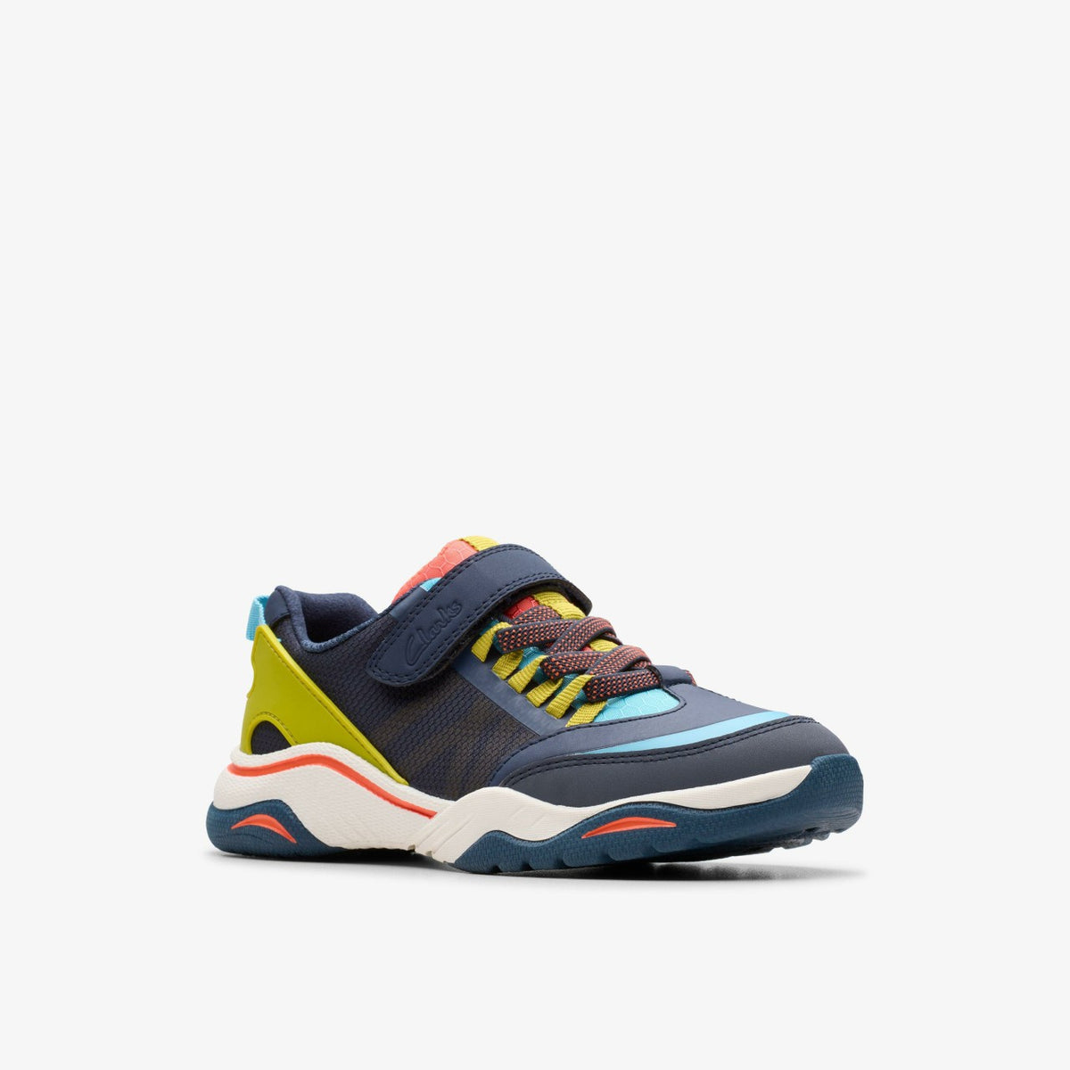 Feather Track Kid Navy Combination - Clarks Kids