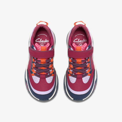 Feather Track Kid Berry Combination - Clarks Kids