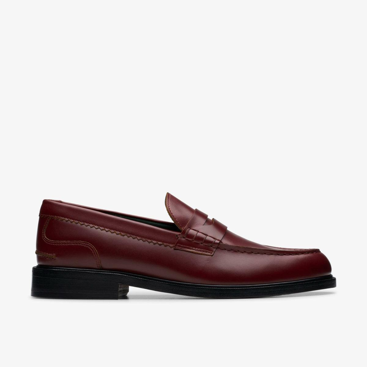 Craft James Lo Loafer Wine Leather - Clarks Men
