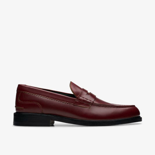 Craft James Lo Loafer Wine Leather - Clarks Men