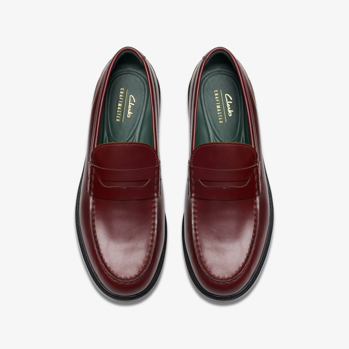 Craft James Lo Loafer Wine Leather - Clarks Men