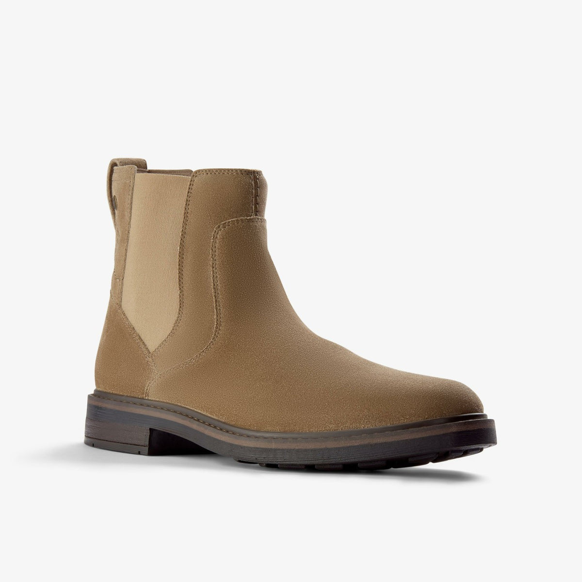 Newford Easy Dark Sand Suede - Clarks Men
