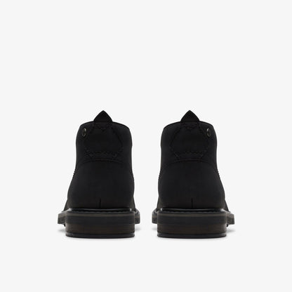 Newford Mid Black Leather - Clarks Men
