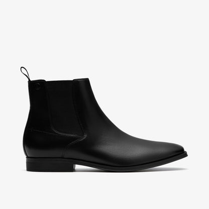 Paulton Easy Black Leather - Clarks Men