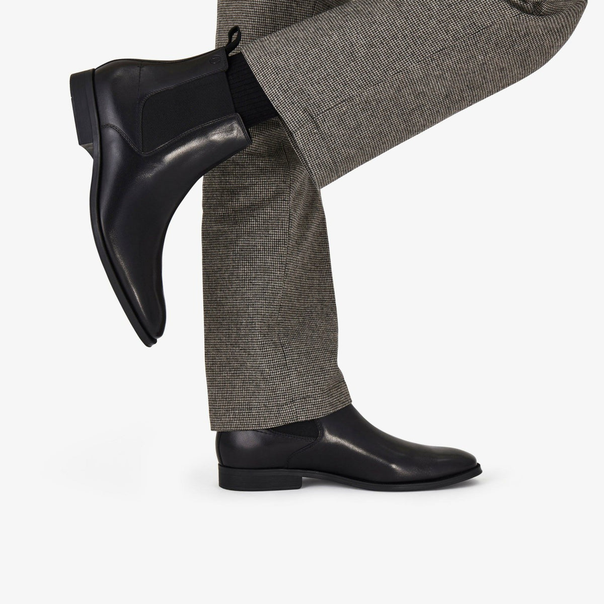 Paulton Easy Black Leather - Clarks Men