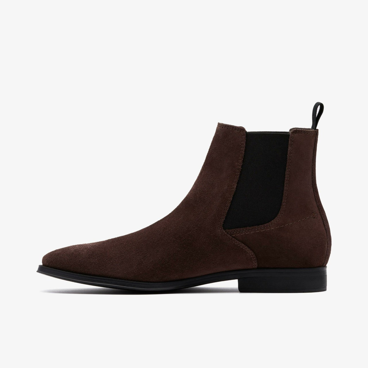 Paulton Easy Dark Brown Suede - Clarks Men