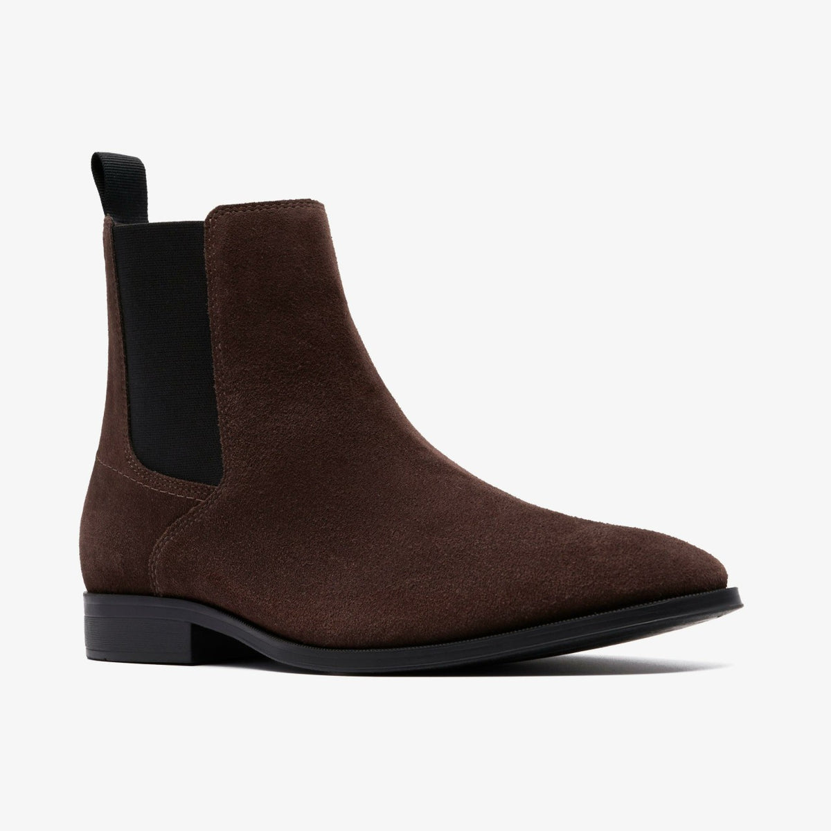 Paulton Easy Dark Brown Suede - Clarks Men