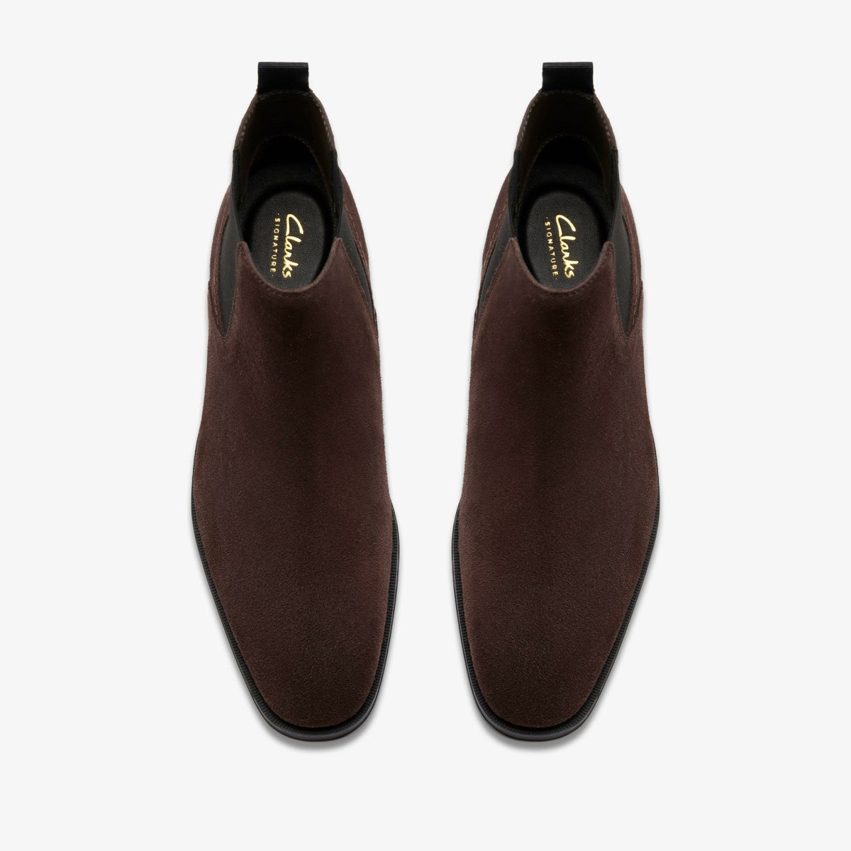 Paulton Easy Dark Brown Suede - Clarks Men