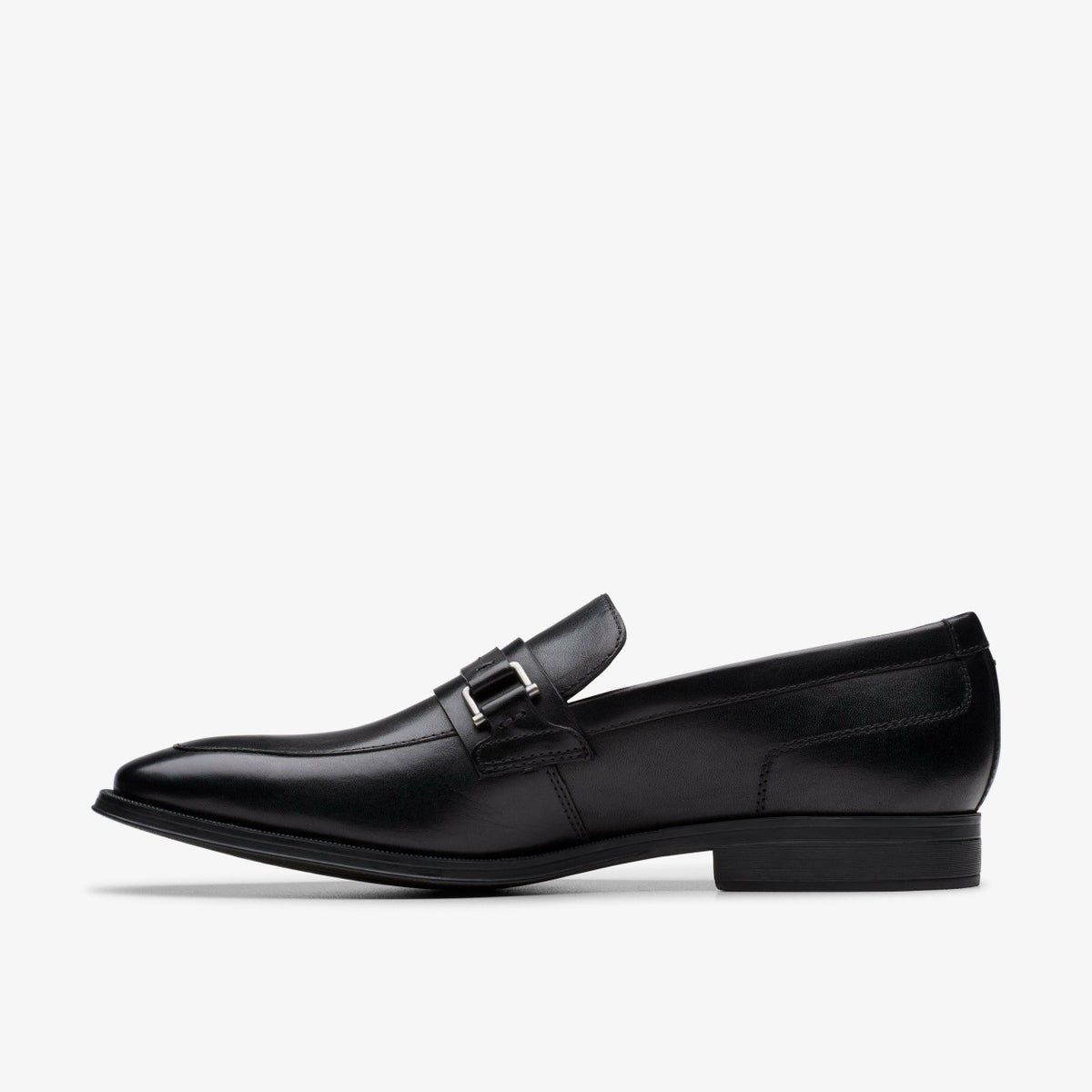 Paulton Lo Black Leather - Clarks Men
