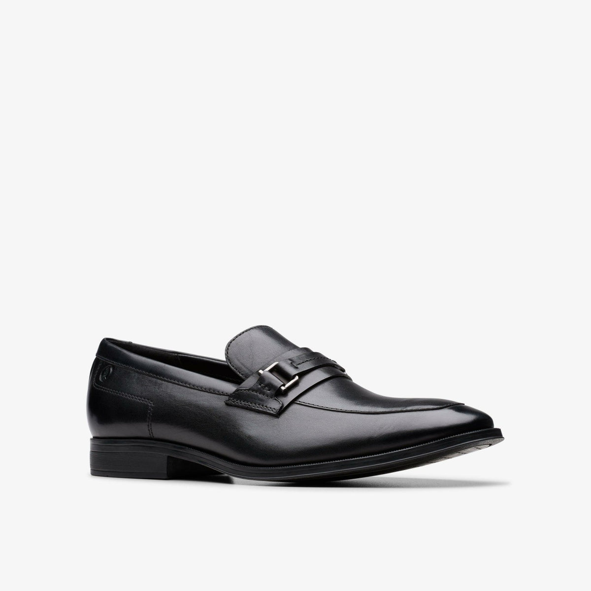 Paulton Lo Black Leather - Clarks Men
