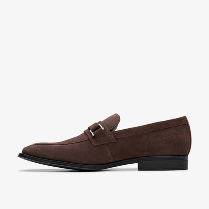 Paulton Lo Dark Brown Suede - Clarks Men