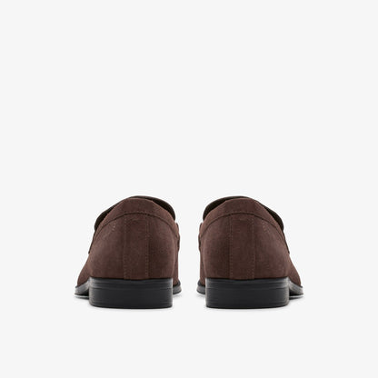 Paulton Lo Dark Brown Suede - Clarks Men