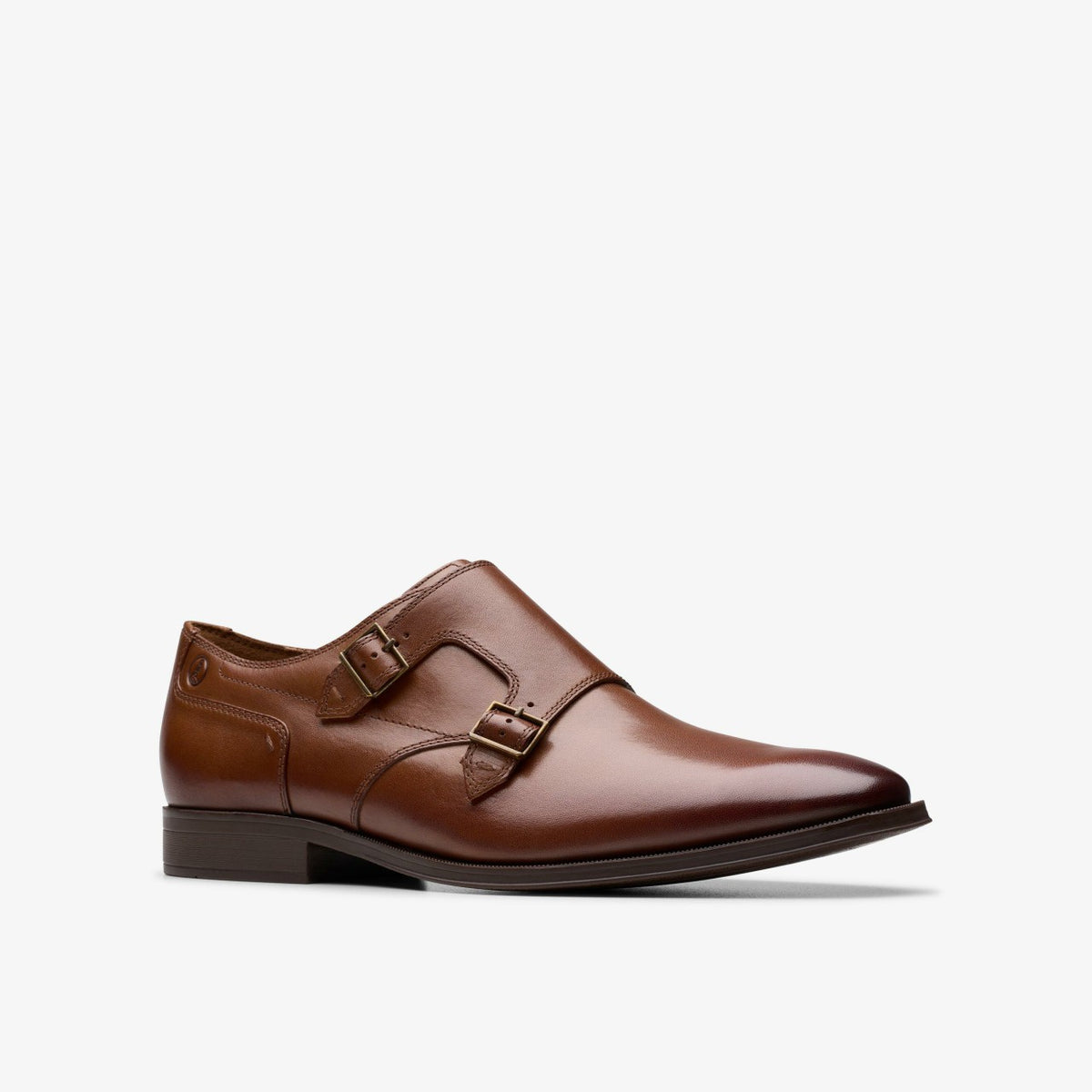 Paulton Monk Tan Leather - Clarks Men