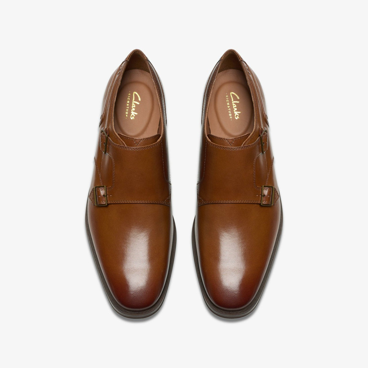 Paulton Monk Tan Leather - Clarks Men