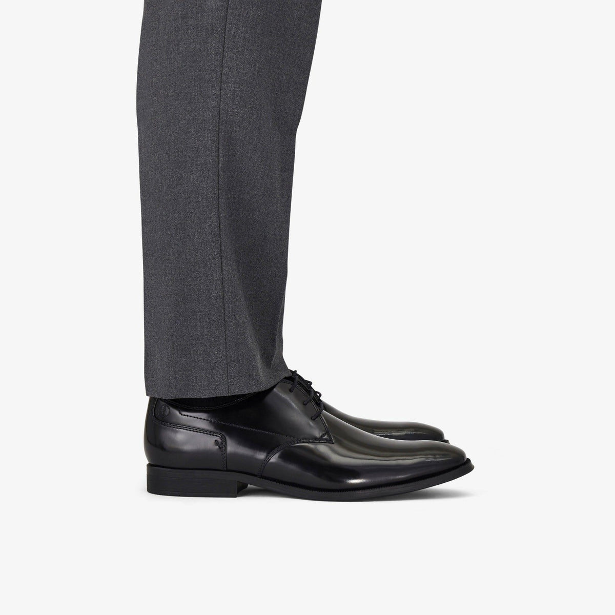Paulton Lace Black Hi Shine Leather - Clarks Men