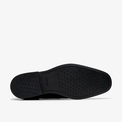 Paulton Lace Black Hi Shine Leather - Clarks Men