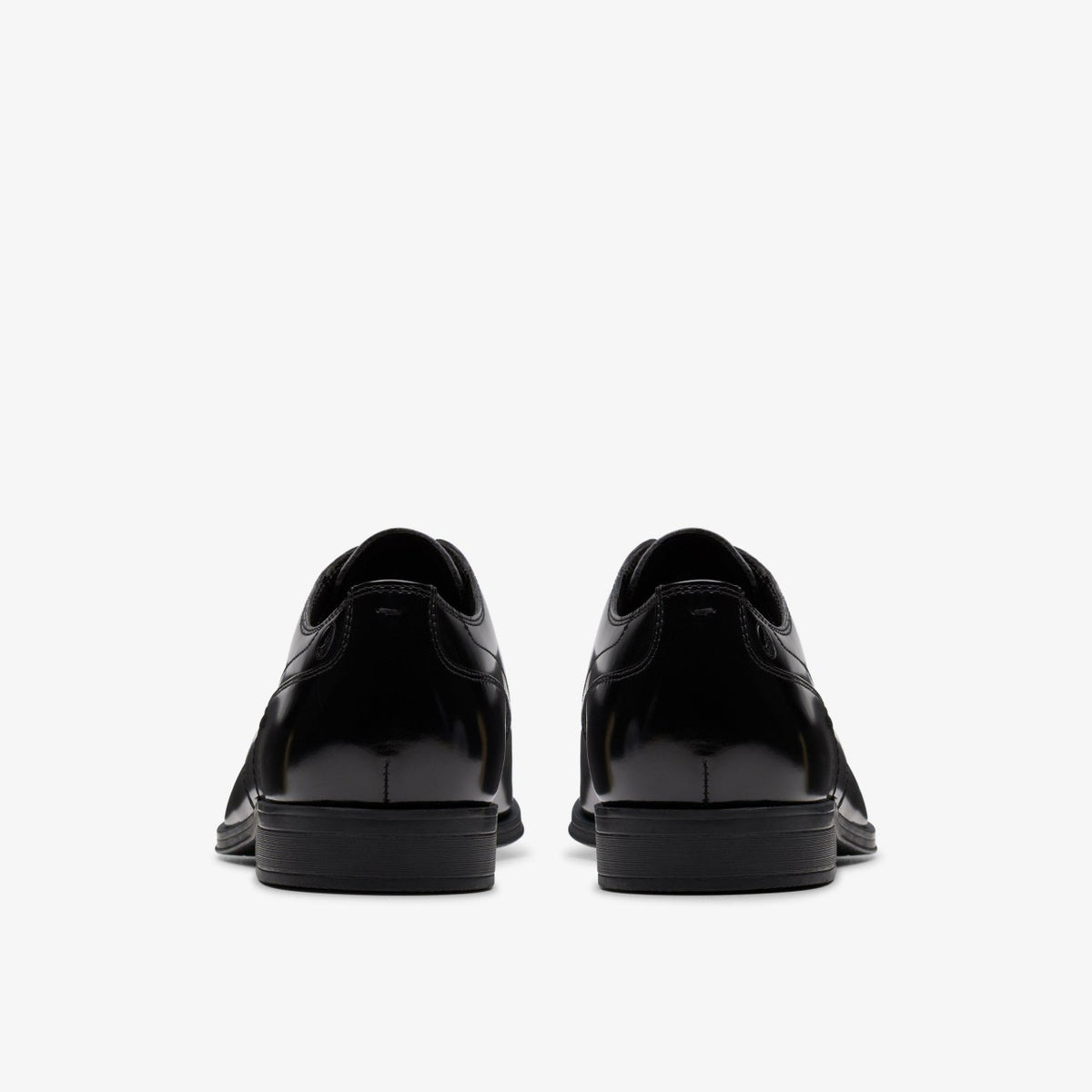 Paulton Lace Black Hi Shine Leather - Clarks Men