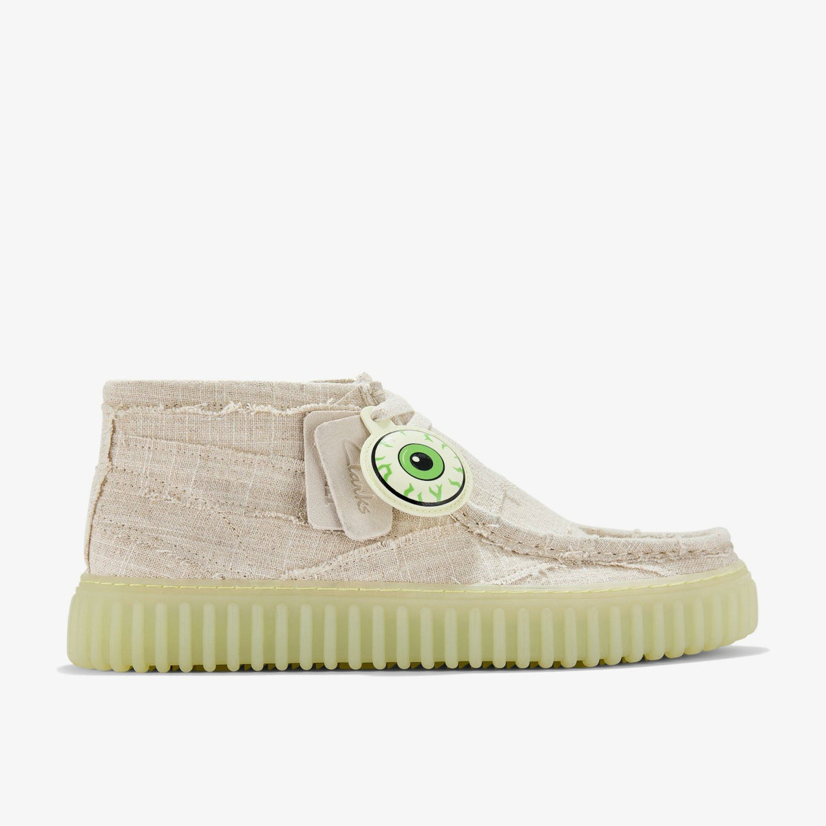 Torhill Hallow Off White Textile - Clarks Men
